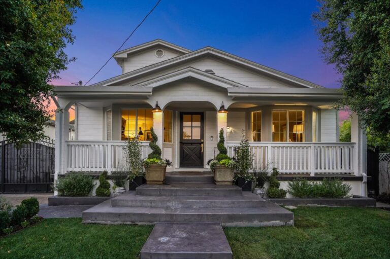 Craftsman-style home exterior with landscaped front yard and charming front porch in San Francisco.